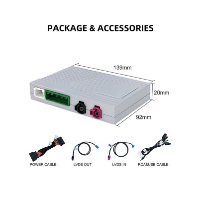 LENOVO LTP BZ2503F CPAA (WIRELESS CARPLAY / ANDROID AUTO BOX for MERCEDES mod. 2014-2018 with NTG 5.0/5.1 with 2 CAMERAS)