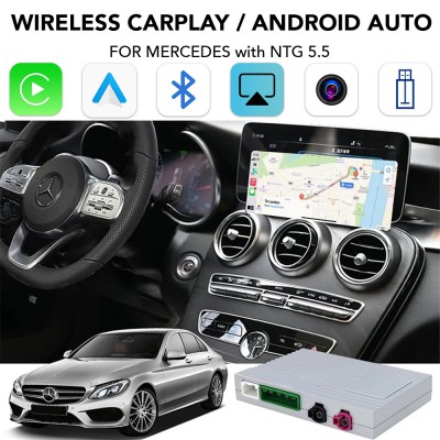 DIGITAL IQ BZ 504F CPAA (WIRELESS CARPLAY / ANDROID AUTO BOX for MERCEDES mod. 2017-2021 with NTG 5.5 with 10.25