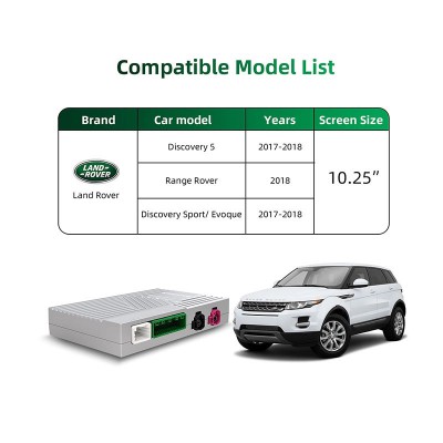 LENOVO LTP LH 2522F CPAA (WIRELESS CARPLAY / ANDROID AUTO BOX with 2 CAMERA IN for JAGUAR - LAND ROVER mod. 2016-2019 with HARMAN 10.25
