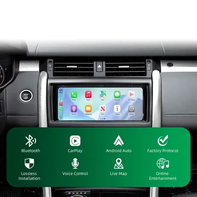 DIGITAL IQ LR 522F CPA (WIRELESS CARPLAY / ANDROID AUTO BOX with 2 CAMERA IN for JAGUAR - LAND ROVER mod. 2016-2019 with HARMAN 10.25