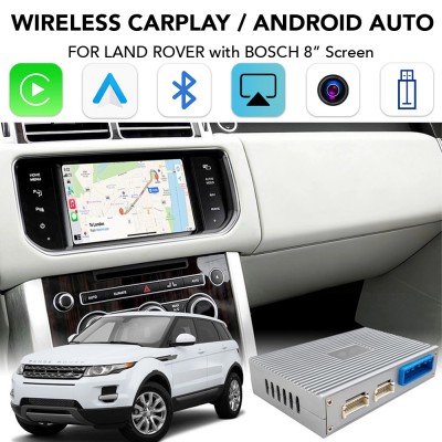 DIGITAL IQ LR 715F CPA (WIRELESS CARPLAY / ANDROID AUTO BOX with 2 CAMERA IN for JAGUAR - LAND ROVER mod. 2016-2019 with BOSCH 8