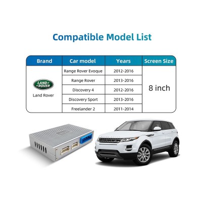 LENOVO LTP LH 3715F CPAA (WIRELESS CARPLAY / ANDROID AUTO BOX with 2 CAMERA IN for JAGUAR - LAND ROVER mod. 2016-2019 with BOSCH 8