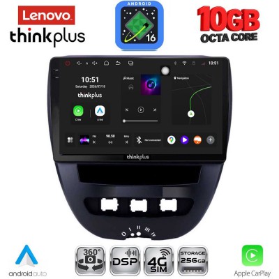 LENOVO LTM 11707_CPA (10inc) MULTIMEDIA TABLET for CITROEN C1-PEUGEOT 107-TOYOTA AYGO mod. 2005-2014