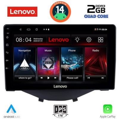 LENOVO LVD 2715_CPA CLIMA (9inc) MULTIMEDIA TABLET for CITROEN C1-PEUGEOT 108-TOYOTA AYGO mod. 2014>