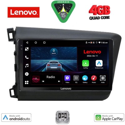 LENOVO LVE 81904D_CPAA (9inc) MULTIMEDIA TABLET for HONDA CIVIC  4Doors mod. 2012-2016
