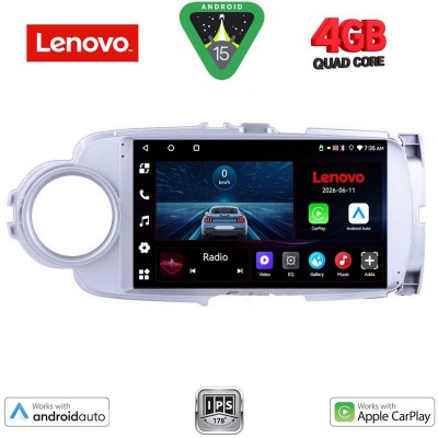 LENOVO LVE 8737SL_CPAA (9inc) MULTIMEDIA TABLET for TOYOTA YARIS mod. 2011-2015  (SILVER)