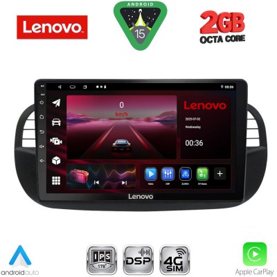 LENOVO LVF 5130BL_CPA (9inc) MULTIMEDIA TABLET for FIAT 500 mod. 2007-2015 (BLACK)