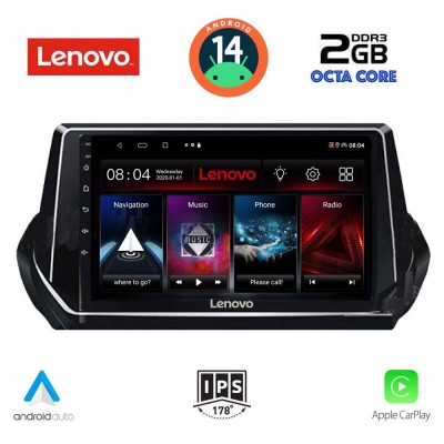 LENOVO LVF 5509_CPA (9inc) MULTIMEDIA TABLET for PEUGEOT 208 - 2008 mod. 2021>