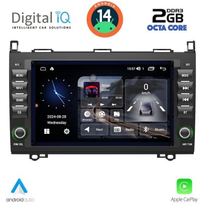 DIGITAL IQ MSF 368_CPA (8” DECK) MULTIMEDIA SYSTEM for MERCEDES A – B – SPRINTER – VITO – VIANO mod. 2004-2020