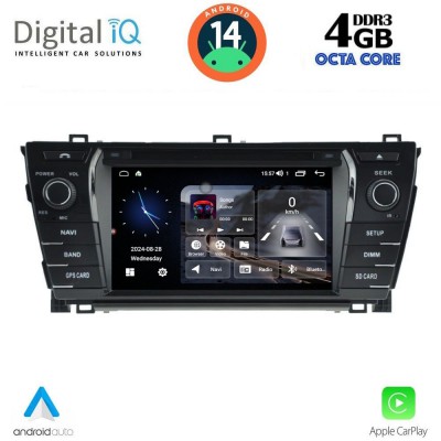 DIGITAL IQ MSG 412_CPA (7” DECK) MULTIMEDIA SYSTEM for TOYOTA COROLLA mod. 2013-2016