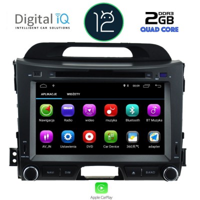 DIGITAL IQ MSM 374_CP (8'' DVD) MULTIMEDIA SYSTEM for KIA SPORTAGE mod. 2010-2015