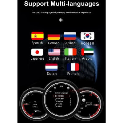 DIGITAL IQ DDD 964_IC MINI Cooper R56 R57 2006-2013 DIGITAL DASHBOARD