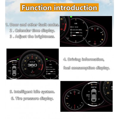 DIGITAL IQ DDD 631_DC (12.3in) DIGITAL INSTRUMENT CLUSTER for PORSCHE CAYENNE mod. 2010-2017