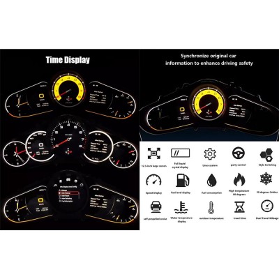 DIGITAL IQ DDD 631_DC (12.3in) DIGITAL INSTRUMENT CLUSTER for PORSCHE CAYENNE mod. 2010-2017