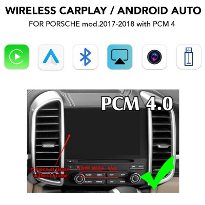 LENOVO LTP BSJ 3002W CPAA (WIRELESS CARPLAY / ANDROID AUTO BOX with 2 CAMERA IN for PORSCHE mod. 2017-2018 with PCM 4)