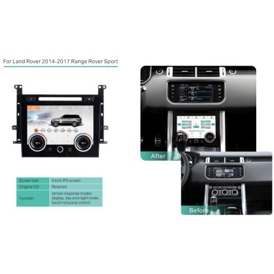 DIGITAL IQ FZ 2006_CL - TOUCHSCREEN CLIMATE CONTROL PANEL (WITH CD) for RANGE ROVER SPORT L494 mod. 2013-2017