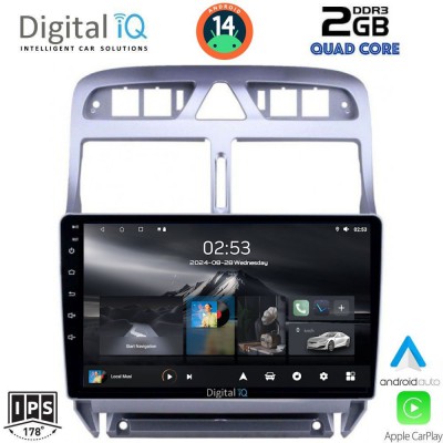 DIGITAL IQ RSB 1512_CPA (9inc) MULTIMEDIA TABLET for PEUGEOT 307 mod. 2001-2008