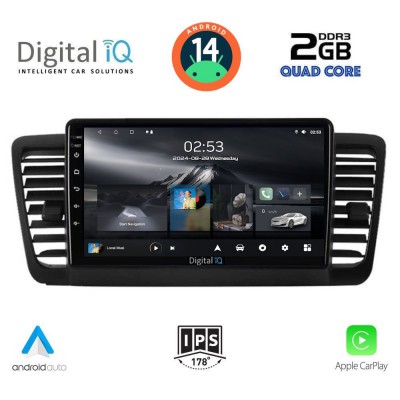 DIGITAL IQ RSB 1665_CPA (9inc) MULTIMEDIA TABLET for SUBARU LEGACY - OUTBACK mod. 2002-2008