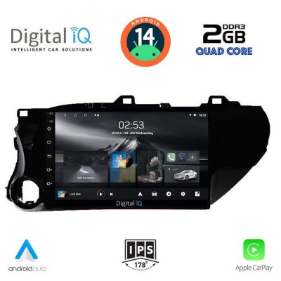 DIGITAL IQ RSB 1721_CPA (10inc) MULTIMEDIA TABLET for TOYOTA HILUX mod. 2017>