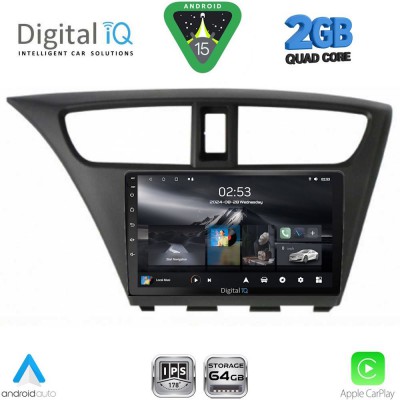 DIGITAL IQ RSD 1190_CPA (9inc) MULTIMEDIA TABLET for HONDA CIVIC  mod. 2012-2016