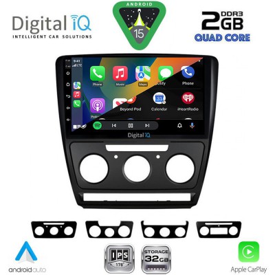 DIGITAL IQ RSD 1595BL_CPA (10inc) MULTIMEDIA TABLET for SKODA OCTAVIA 5 mod. 2005-2012 (BLACK)