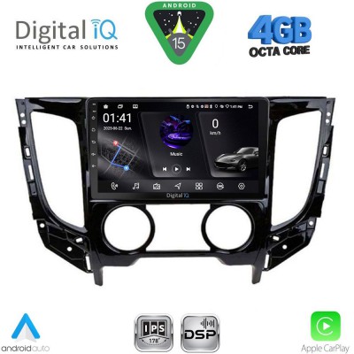 DIGITAL IQ RSG 6437_CPA A/C (9inc) MULTIMEDIA TABLET for MITSUBISHI L200 mod. 2015-2019 with A/C