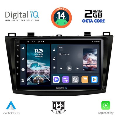 DIGITAL IQ RTG 4366_CPA (9inc) MULTIMEDIA TABLET for MAZDA 3 mod. 2009-2014