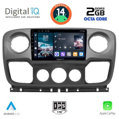 DIGITAL IQ RTG 4463_CPA (10inc) MULTIMEDIA TABLET for NISSAN NV400 - OPEL MOVANO - RENAULT MASTER mod. 2010-2020