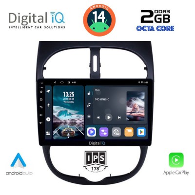 DIGITAL IQ RTG 4506_CPA (9inc) MULTIMEDIA TABLET for PEUGEOT 206 mod. 1998-2006
