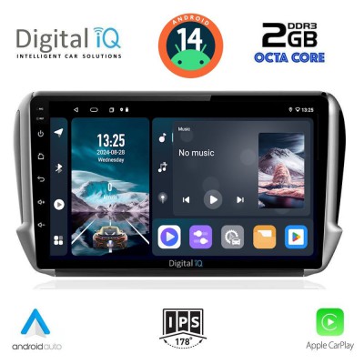 DIGITAL IQ RTG 4508_CPA (10inc) MULTIMEDIA TABLET for PEUGEOT 208-2008 mod. 2012-2021