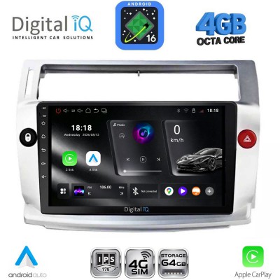 DIGITAL IQ RTG 6084SL_CPA (9inc) MULTIMEDIA TABLET for CITROEN C4  mod. 2004-2011 (SILVER)