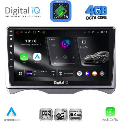 DIGITAL IQ RTG 6091_CPA (9inc) MULTIMEDIA TABLET for CITROEN C3 mod. 2001-2009 (DASHBOARD)