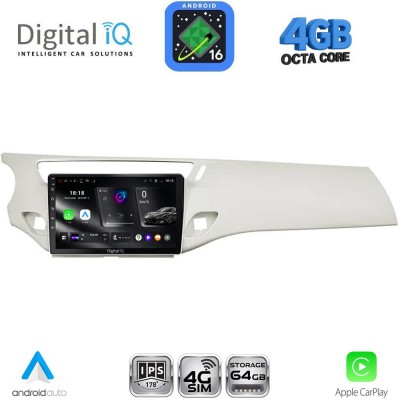 DIGITAL IQ RTG 6092WH_CPA (9inc) MULTIMEDIA TABLET for CITROEN C3 - DS3 mod. 2009-2016 (WHITE)
