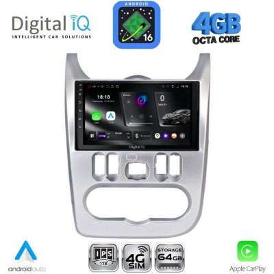 DIGITAL IQ RTG 6101SL_CPA (9inc) MULTIMEDIA TABLET for DACIA DUSTER – LOGAN – SANDERO mod. 2006-2012 (SILVER)
