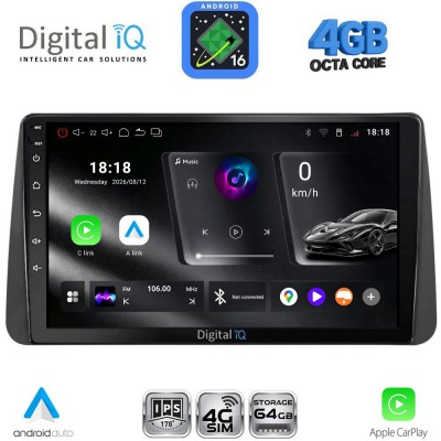 DIGITAL IQ RTG 6149_CPA DASH (9inc) MULTIMEDIA TABLET for FIAT TIPO mod. 2018-2023