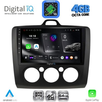 DIGITAL IQ RTG 6156BL_CPA A/C (9inc) MULTIMEDIA TABLET for FORD FOCUS mod. 2005-2012 (BLACK)
