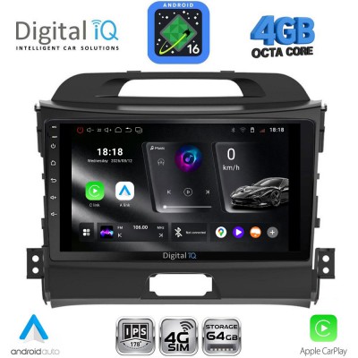 DIGITAL IQ RTG 6325_CPA (9inc) MULTIMEDIA TABLET for KIA SPORTAGE mod. 2010-2015