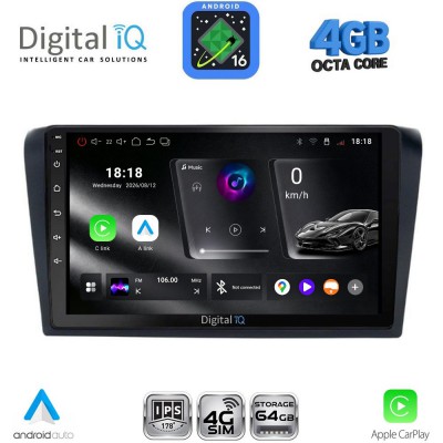 DIGITAL IQ RTG 6365_CPA (9inc) MULTIMEDIA TABLET for MAZDA 3 mod. 2003-2008