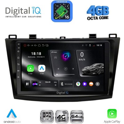 DIGITAL IQ RTG 6366_CPA (9inc) MULTIMEDIA TABLET for MAZDA 3 mod. 2009-2014