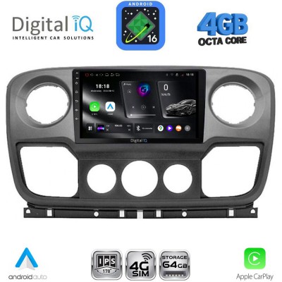 DIGITAL IQ RTG 6463_CPA (10inc) MULTIMEDIA TABLET for NISSAN NV400 - OPEL MOVANO - RENAULT MASTER mod. 2010-2020