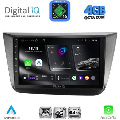DIGITAL IQ RTG 6570_CPA (9inc) MULTIMEDIA TABLET for SEAT ALTEA mod. 2004-2015