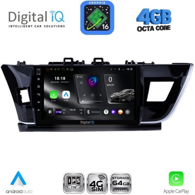 DIGITAL IQ RTG 6714BIG_CPA (10inc) MULTIMEDIA TABLET for TOYOTA COROLLA mod. 2013-2016