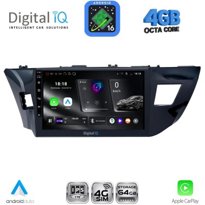 DIGITAL IQ RTG 6714MD_CPA (10inc) MULTIMEDIA TABLET for TOYOTA COROLLA mod. 2013-2016