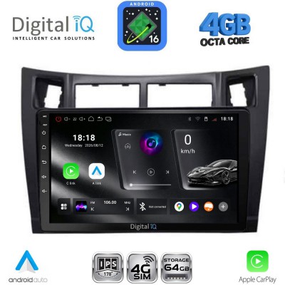 DIGITAL IQ RTG 6736BL_CPA (9inc) MULTIMEDIA TABLET for TOYOTA YARIS mod. 2006-2011 (BLACK)