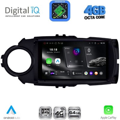 DIGITAL IQ RTG 6737FL_CPA (9inc) MULTIMEDIA TABLET for TOYOTA YARIS mod. 2015-2020