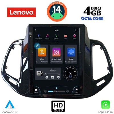LENOVO SSX 9878_CPA TESLA STYLE for JEEP COMPASS mod. 2017-2020