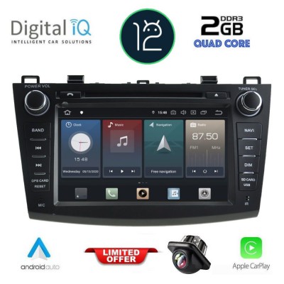 DIGITAL IQ X402_CPA (8'' DVD) MULTIMEDIA SYSTEM for  MAZDA 3 mod. 2009-2014